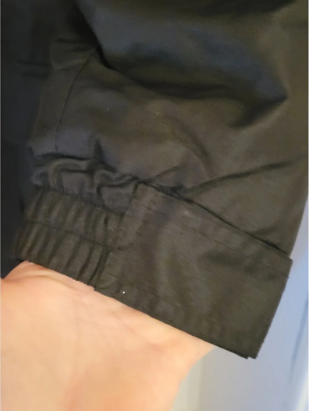 Boulder Creek Trading Men’s L Black Gray Fleece Lined Insulated Zip Snap No Hood